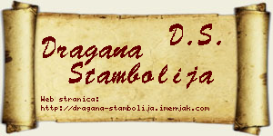 Dragana Stambolija vizit kartica